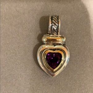 David Yurman Amethyst Heart Enhancer
